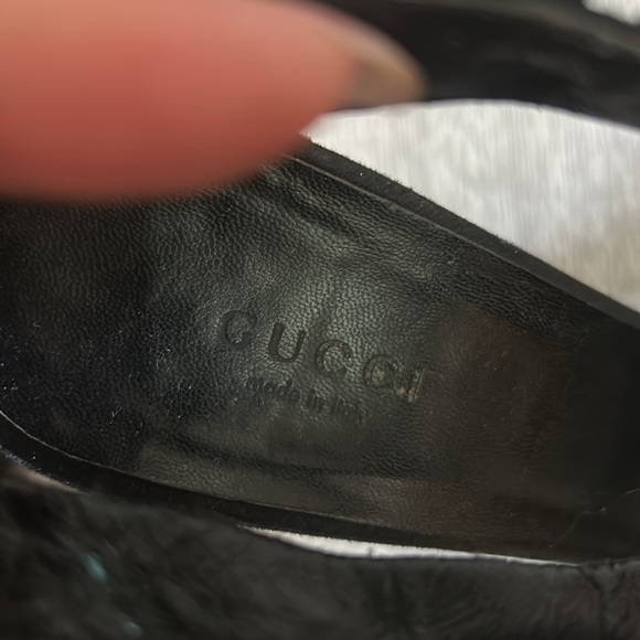 Gucci Black Heels with Crystal Embellishments - Picture 3 of 13